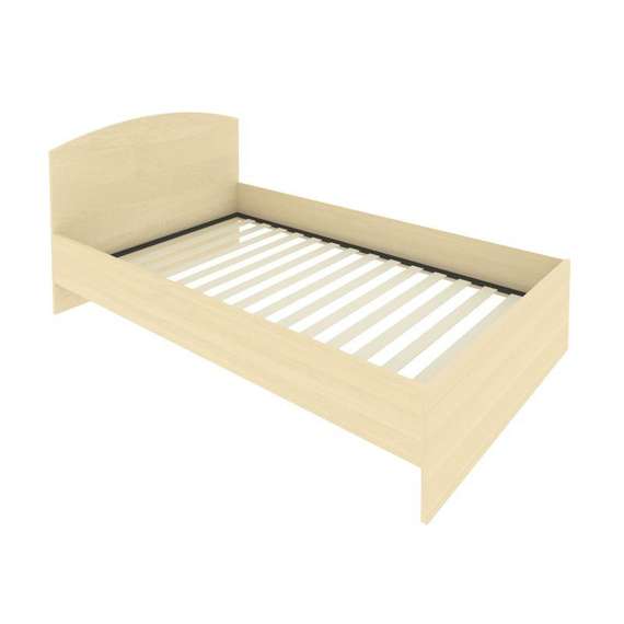 Light Кровать с ортопедическим основанием и изголовьем С-КИ-120 Клен 1250*2050*900