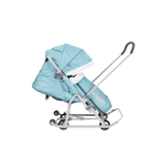 Санки-коляска Ника НД7-5К/МТ мятный с шишкой (серый каркас)