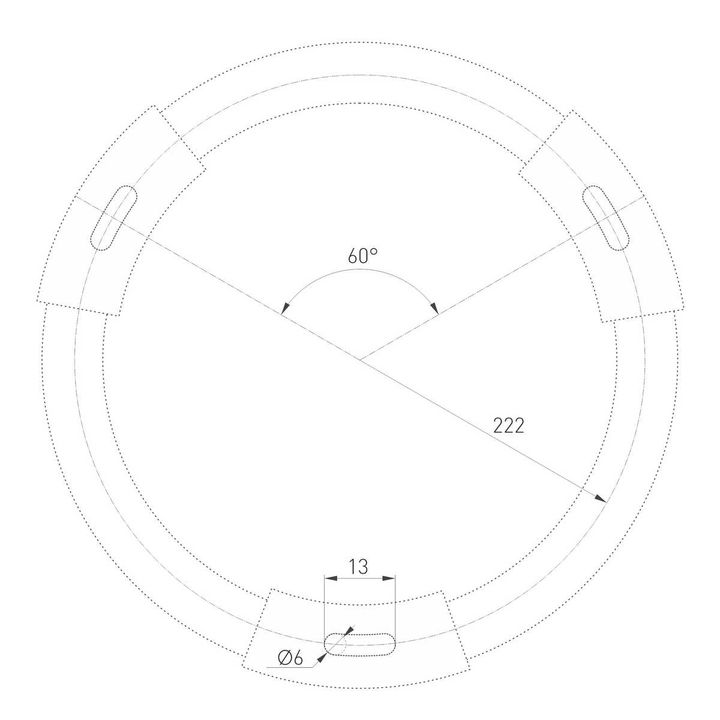 Потолочный светодиодный светильник Arlight IM-Rondo-Emergency-3H-R500-54W Day4000 041070