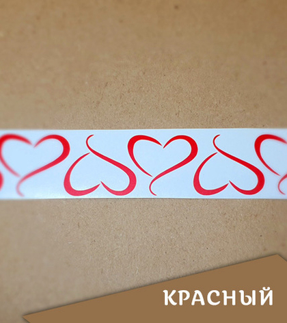 Наклейка "Контур сердца", 25х22 мм