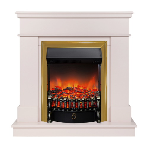 Каминокомплект Real Flame Selena STD PN с очагом Fobos Lux Brass