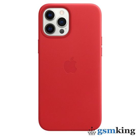 Leather Case with MagSafe iPhone 12 Pro Max Product Red (Красный)