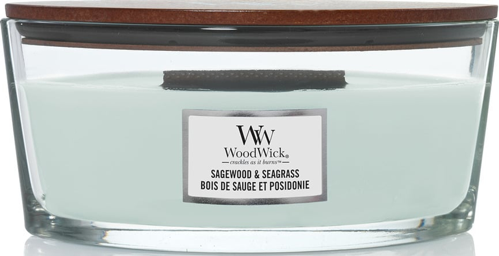 Свеча ароматическая WoodWick Hearthwick Sagewood and Seagrass