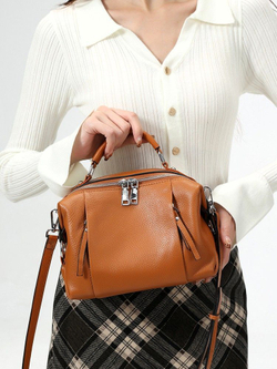 женская сумка на плечо из натуральной кожи