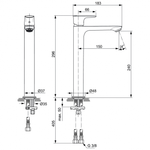 Смеситель для раковины Ideal Standard CONNECT AIR Vessel A7027A2