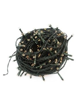 Гирлянда 400 led ТЁПЛО-БЕЛЫЙ 26м; тёмно-зелёный провод
