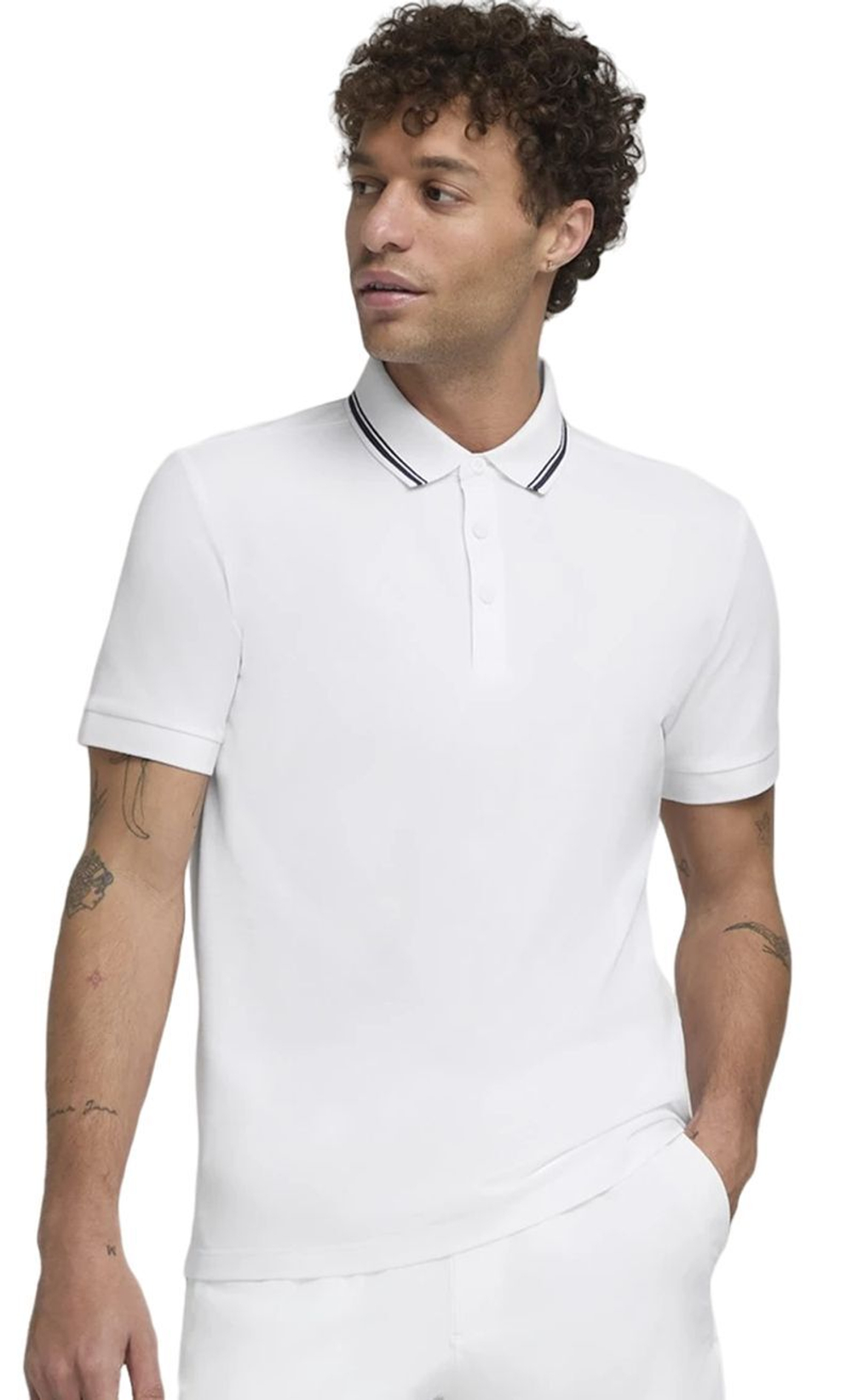 Теннисное поло Wilson Team Pique Polo - bright white