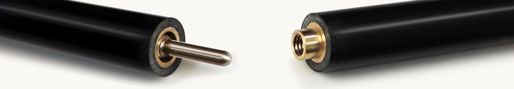 Кий Топаз, черный граб/граб, 14-запилов, 2PC(ЯК)