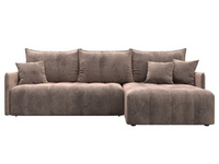 Диван угловой Лига-054 НПБ угол универсальный ВЕЛЮР TOWER 05 бежевый