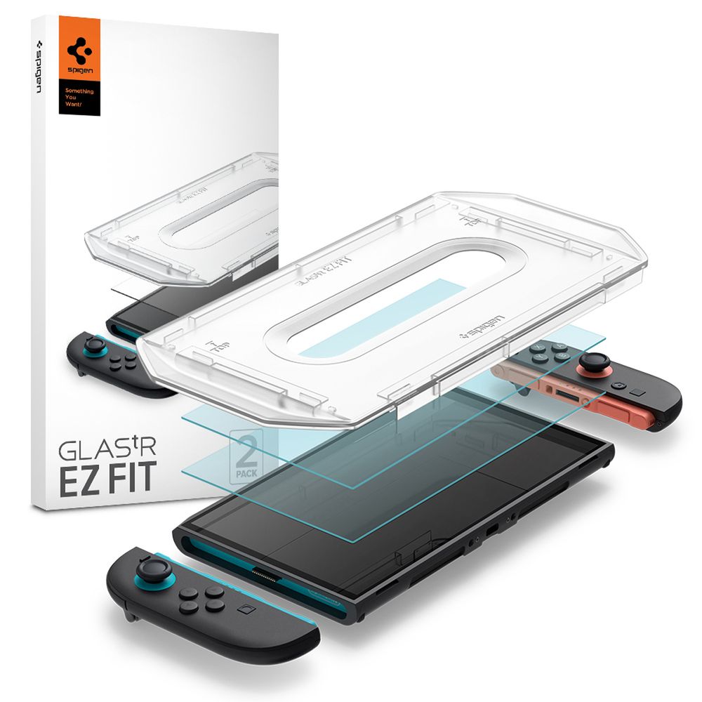 Стекло Spigen EZ-FIT для Nintendo Switch 2 2 шт.