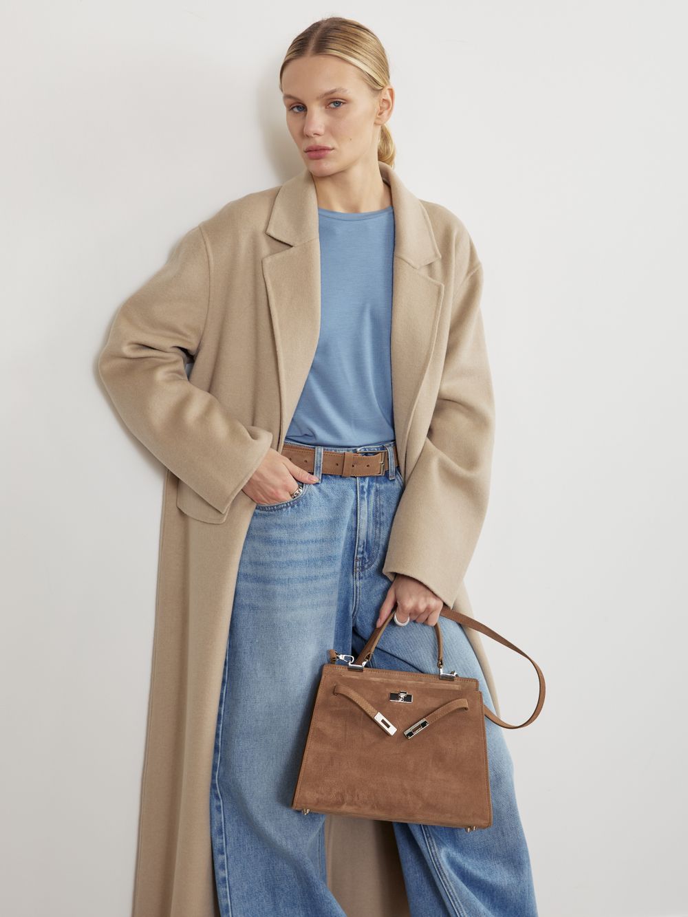 БАЗОВЫЙ РЕМЕНЬ ЗАМША КАПУЧИНО