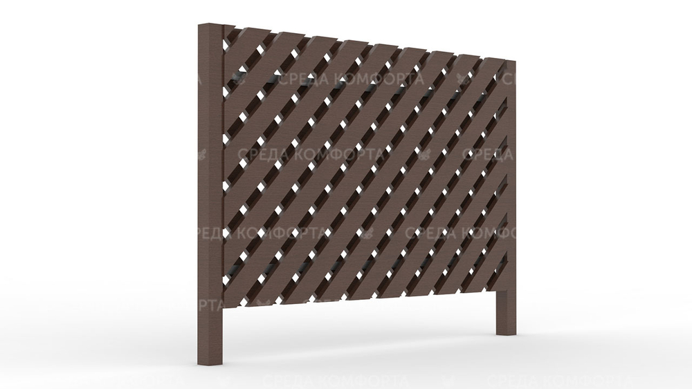 Деревянный забор ZBR0087