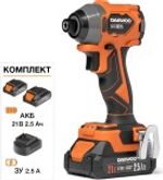 Винтоверт ударный аккумуляторный DAEWOO DAX 3021Li SET