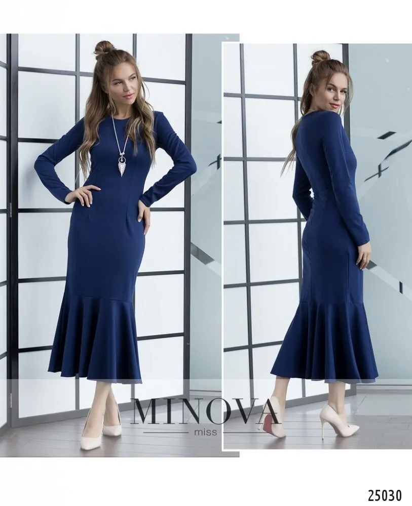 Платье 3100-синий Minova