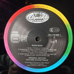 Винтажная виниловая пластинка LP Человек Дождя Rain Man (Motion Picture Soundtrack) (Germany 1989)