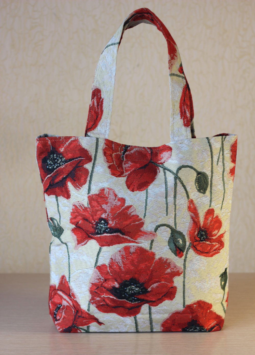 Гобеленовая сумка Маки (39х39х12)