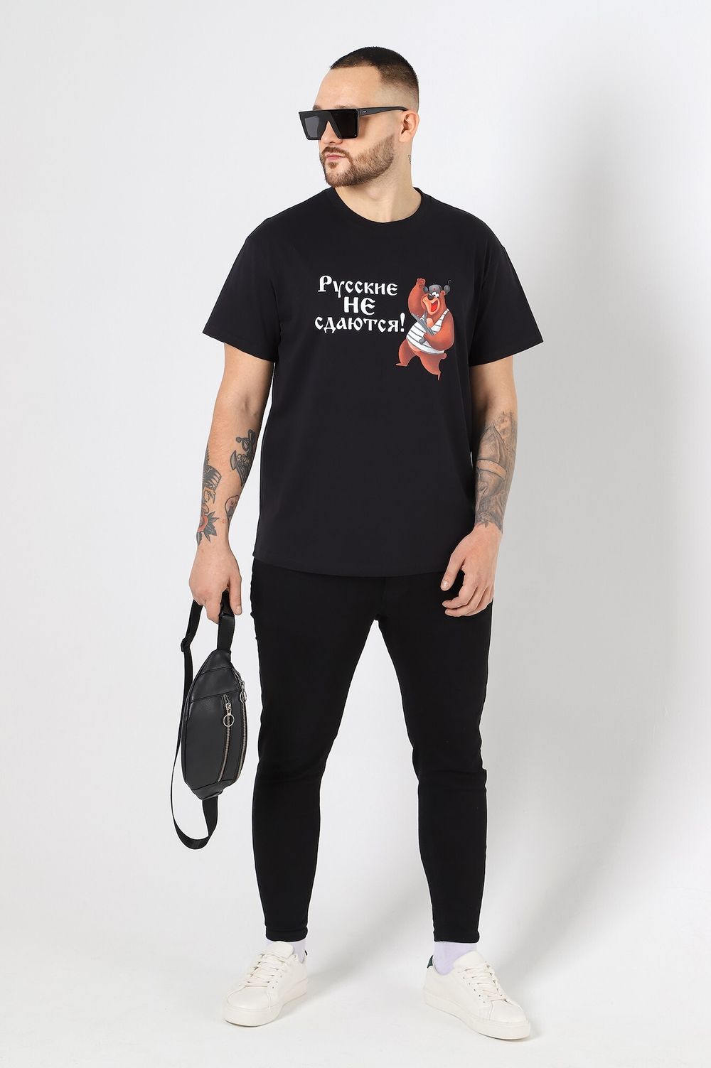 Фуфайка (футболка) мужская Герой-2 Виотекс ЧЁРНЫЙ