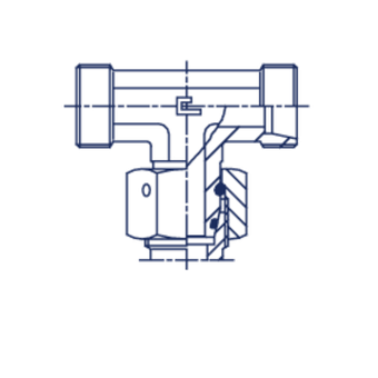 Соединение PNТ DS08 16х1.5 DL08 14х1.5 (корпус)
