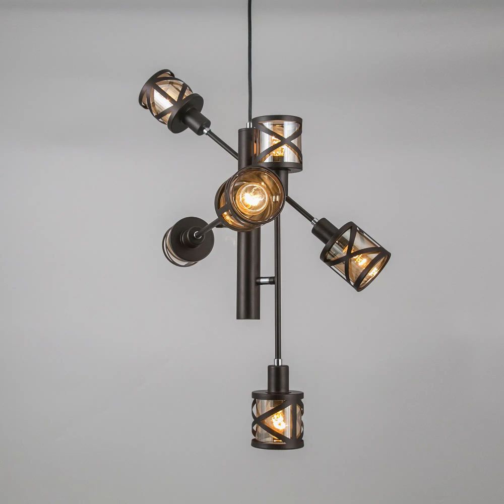 Citilux Гессен CL536165 Люстра подвесная поворотная Венге