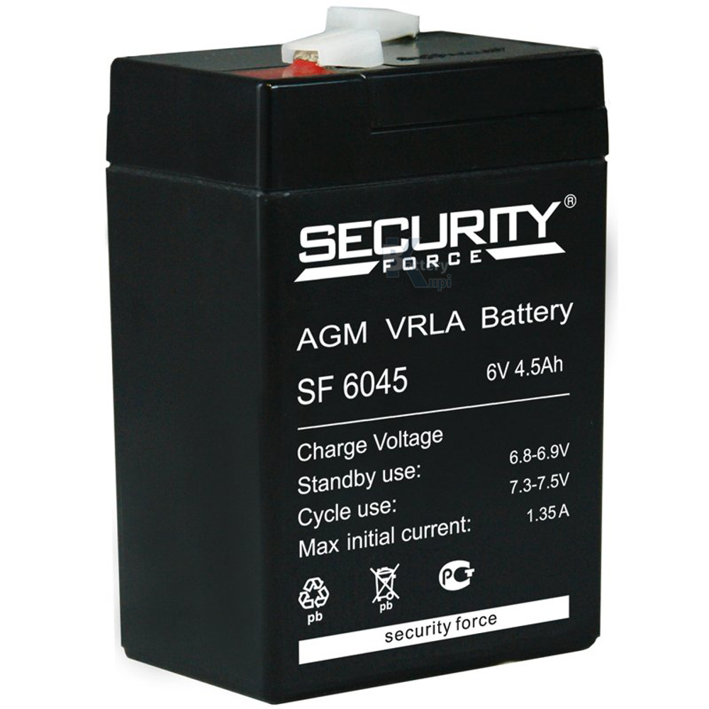 Аккумулятор Security Force SF 6045 (AGM)