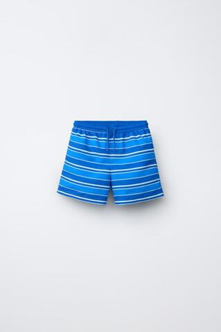 ZARA ПЛАВКИ В ПОЛОСКУ, СИНИЙ