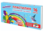 Пластилин классический 16 цветов 240г со стеком "ЮНЫЙ ВОЛШЕБНИК" (ЮНЛАНДИЯ)