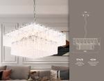 Подвесная люстра TR5238/8 CH/CL хром/прозрачный E14/8 max 40W 540*540*950