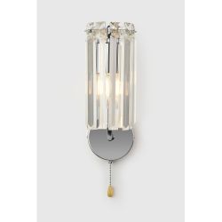 Бра светильник Rivoli Ifa 1063-401 настенный 1хЕ14 40 Вт хрусталь с выключателем | Rivoli