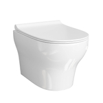 Унитаз подвесной WasserKRAFT Berkel 10TLT.010.ME.PG02.H001 безободковый, с инсталляцией Aller 10, с крышкой микролифт, белый/кнопка золото глянцевое