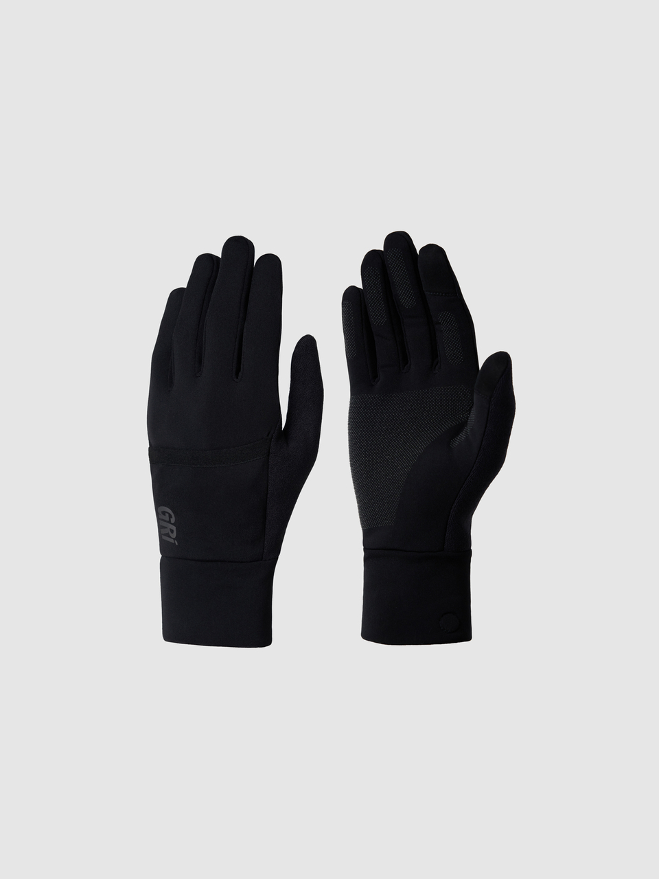 Перчатки 2 в 1 унисекс Винд черные