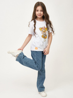 Детская футболка с принтом Gold (Размер: 140-146) (Цвет: белый)