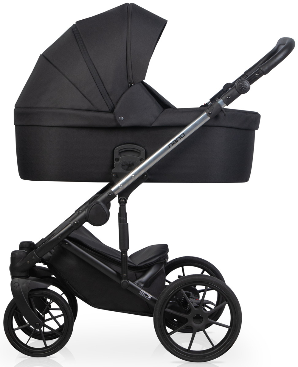 Детская коляска Riko Nano Thermo 2 в 1 13 Black (черный)