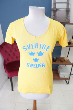 Футболка из хлопка с принтом 46 размер