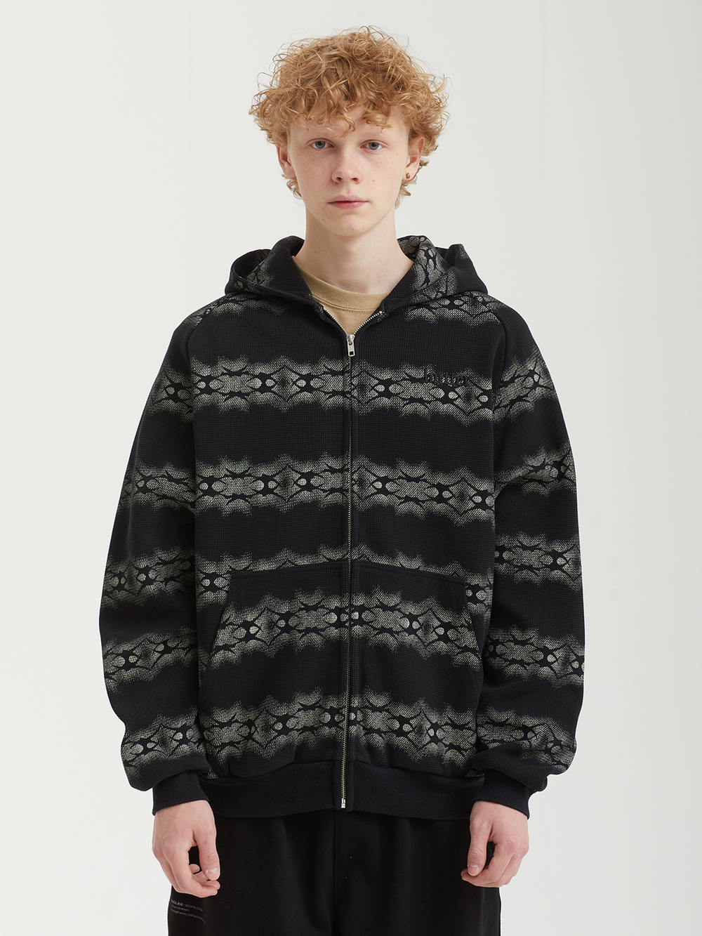Мужская Толстовкаи Faded Waffle Zip-thru