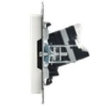 BRITE Розетка компьютерная RJ45 кат.5E РК10-БрБ белый IEK