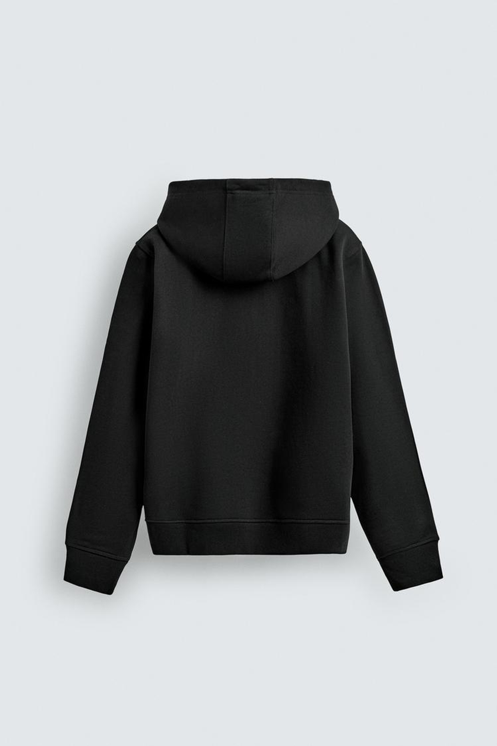 ZARA ТОЛСТОВКА НА МОЛНИИ С КАПЮШОНОМ HEAVYWEIGHT ORIGINS, ЧЕРНЫЙ