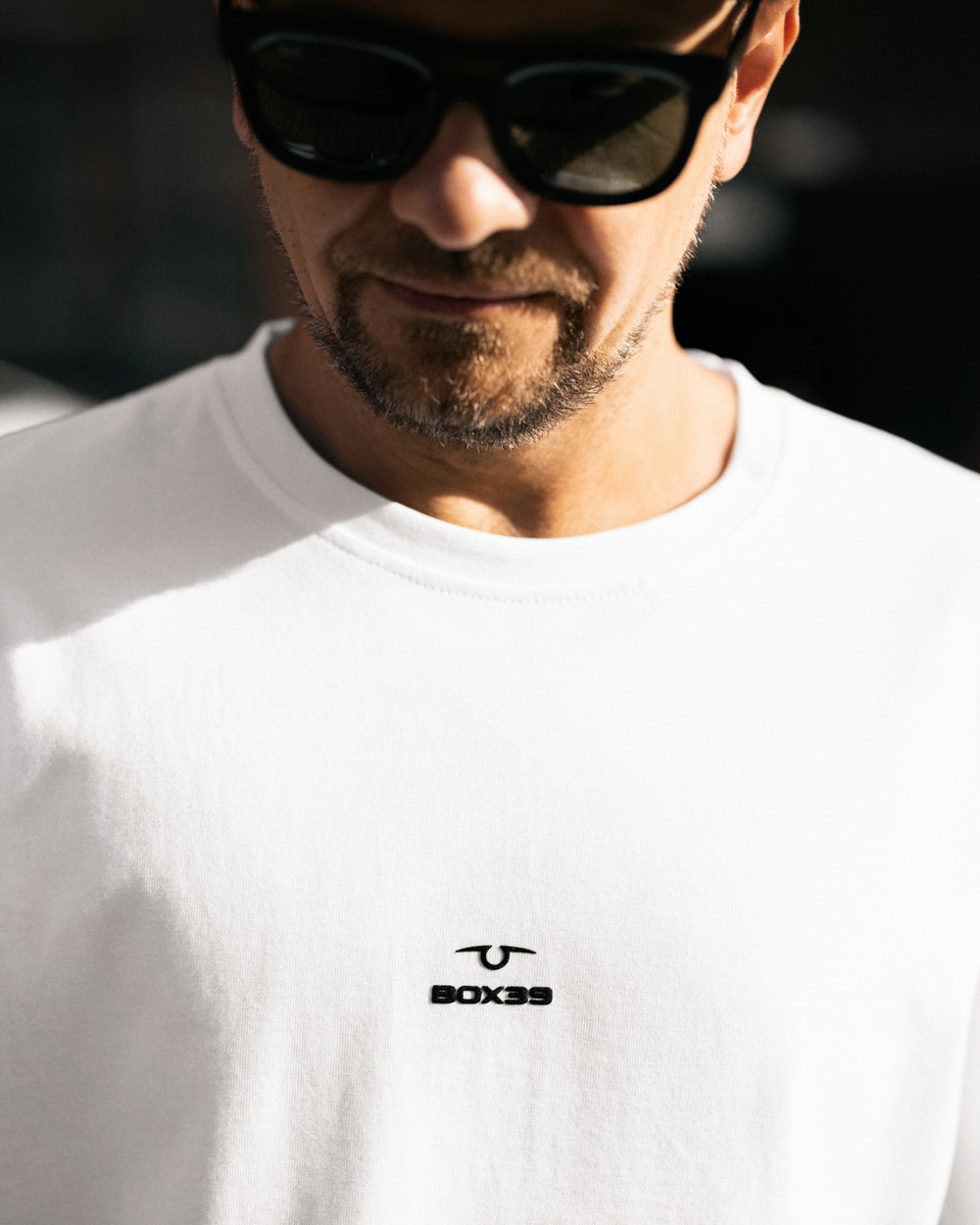 Футболка свободного кроя, белый, размер S