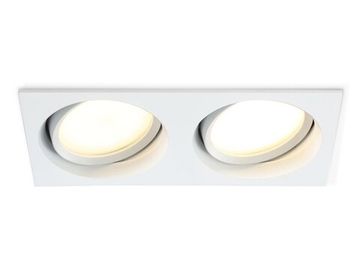 Встраиваемый поворотный точечный светильник 2*GX53 TN6659/2 WH белый TECHNO SPOT IP Protect Ambrella