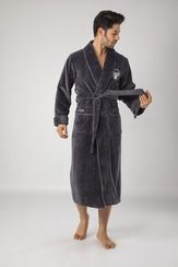 Халат мужской махровый 1145-1 антрацит  Nusa