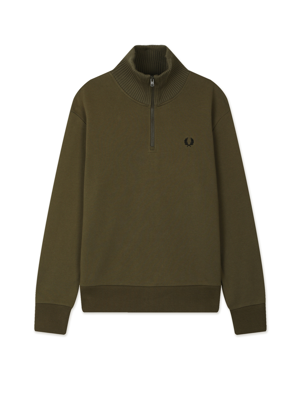 Мужская Толстовка Knitted Trim Zip Neck