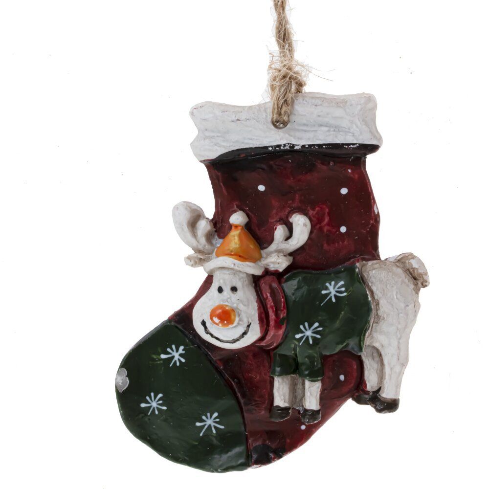 GAEM Изделие декоративное подвесное "Лошадка/Олень/Сани/Снеговик",L5,5 W0,5 H8,5 см, 4в.