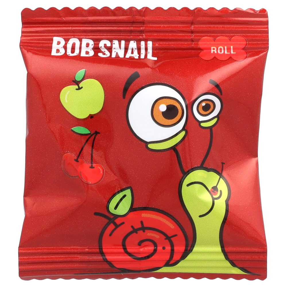 Bob Snail, Fruit Rolls, яблоко-вишня, 10 пакетиков по 10 г (0,35 унции)