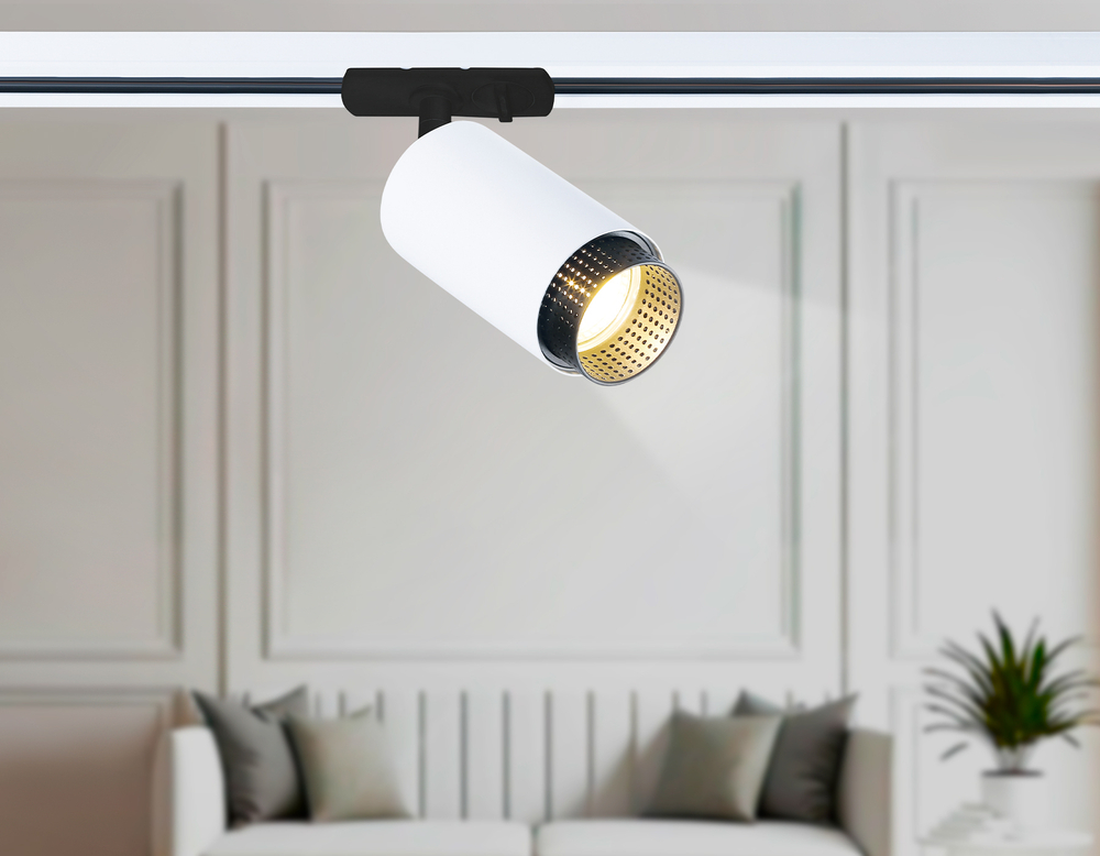 Светильник трековый GL5161 WH/BK белый/черный GU10 max 12W D60*190