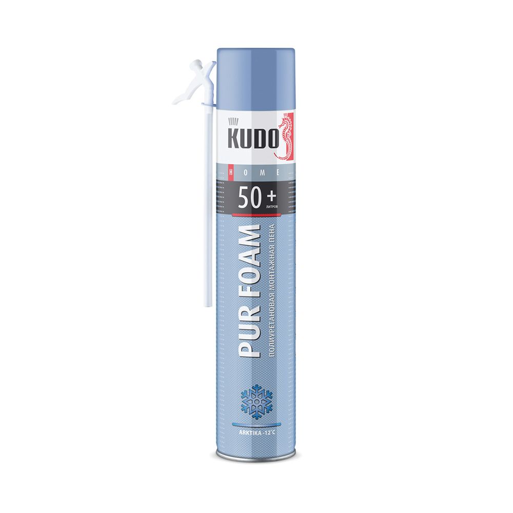 Бытовая монтажная пена Kudo Home 50+ Arktica, зимняя, 1000 мл