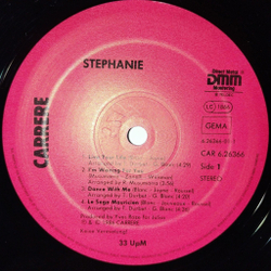 Винтажная виниловая пластинка LP Stephanie (Germany 1986)