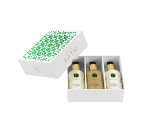 Amouage Epic woman набор (лосьон д/тела 100мл + крем д/рук 100мл + гель д/душа 100мл)