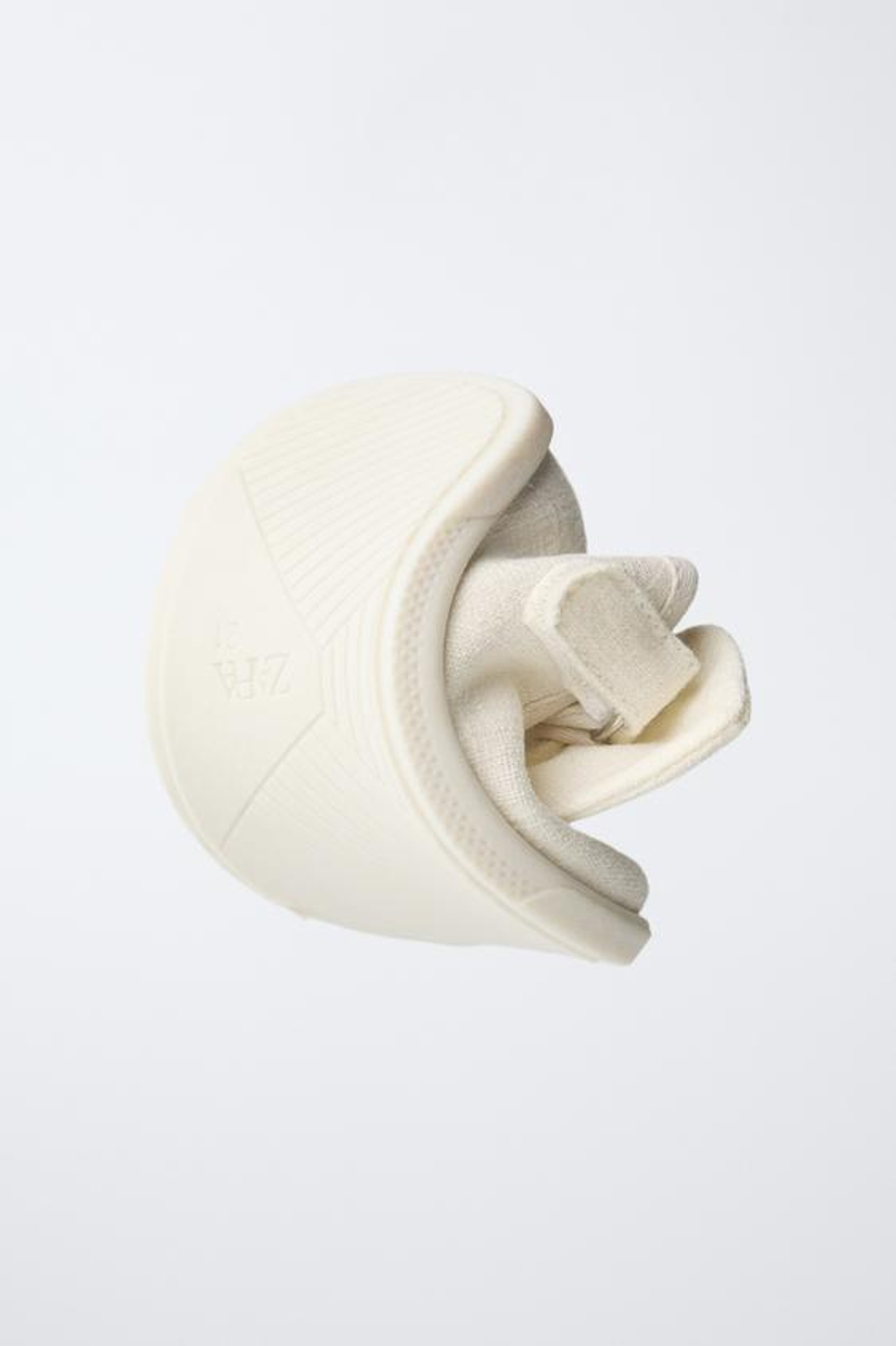 ZARA ТУФЛИ С БАНТОМ BAREFOOT, ЭКРЮ