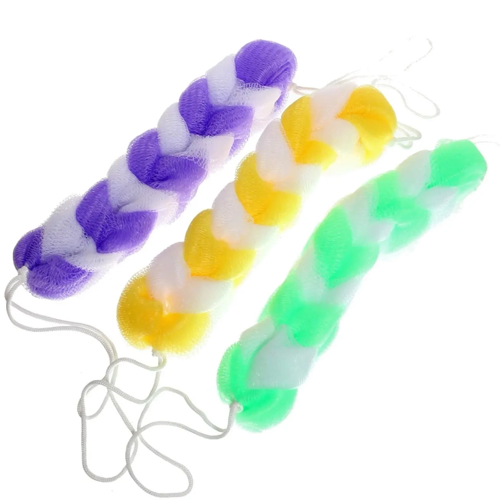 Мочалка для тела полипропиленовая «Ultramarine - Косичка» 25*5см