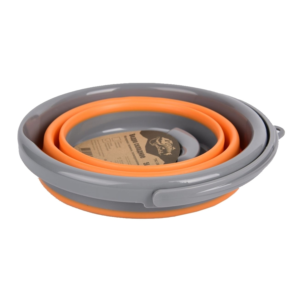 Tramp Ведро складное силиконовое 5 л, TRC-092, оранжевый