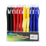 Ручка шариковая, автоматическая, Basir, синие чернила, 4 цвета корпуса, 60 шт